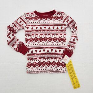 Just One You by Carters Thermal Christmas Pajama Top Long Sleeve Size 2T
